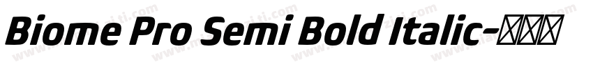Biome Pro Semi Bold Italic字体转换